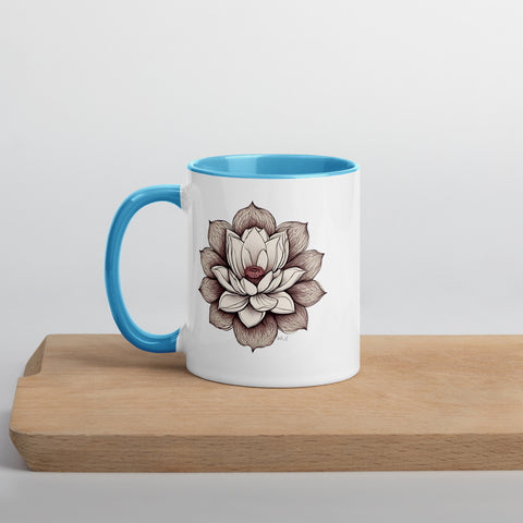 Lotus Mug with Color Inside