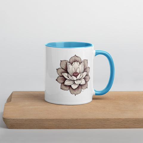 Lotus Mug with Color Inside