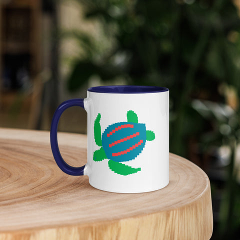 Sea Turtle Mug with Color Inside