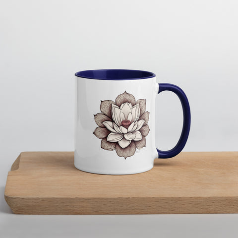 Lotus Mug with Color Inside