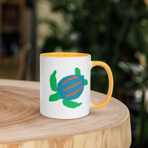 Sea Turtle Mug with Color Inside