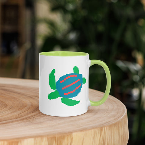 Sea Turtle Mug with Color Inside