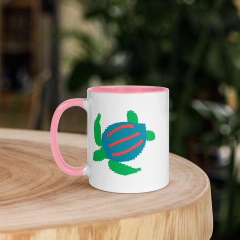Sea Turtle Mug with Color Inside