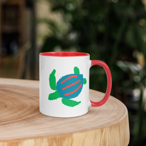Sea Turtle Mug with Color Inside