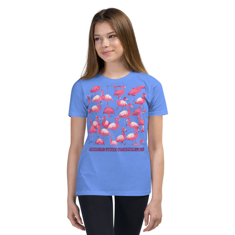 Youth Mingle with Flamingoes Short Sleeve T-shirt