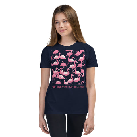 Youth Mingle with Flamingoes Short Sleeve T-shirt